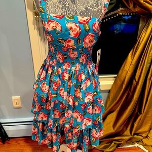 Betsey Johnson vintage floral dress never been wore